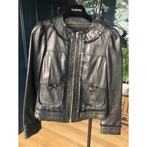 Red Valentino Leather Jacket
